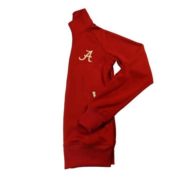 Alabama Nike Dri-Fit Jacket Jr. Men's Full Zip Long Sleeve Mock Neck Red Small - Picture 4 of 11